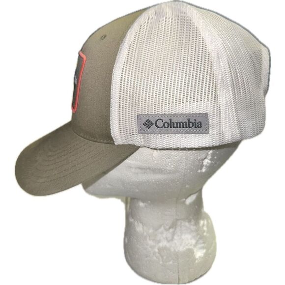 Columbia Hat Men’s Olive Buffalo Mesh Baseball Cap Hiking Outdoor Range Snapback - Picture 2 of 5